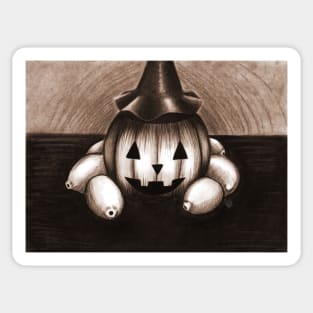 Halloween orange Sticker